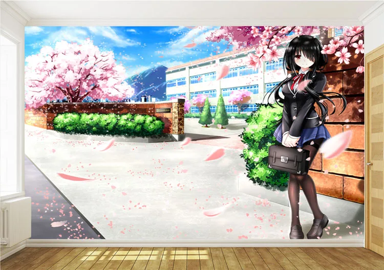 Пользовательские 3D фото обои японского аниме обои Fate Stay Night настенные фрески дети девушка спальня гостиная художественный Декор для дома