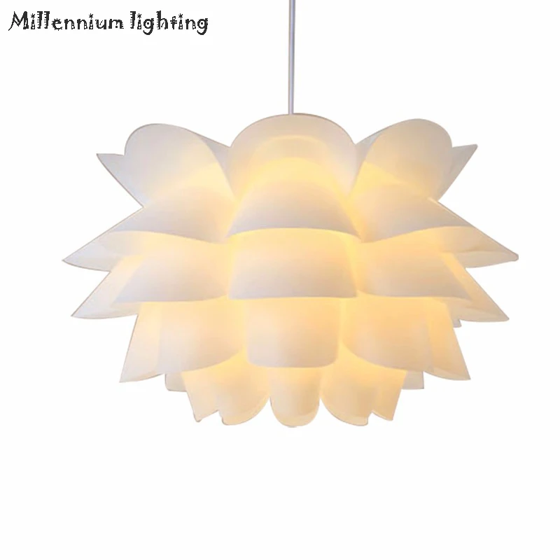 

DIY living room dining chandelier ceiling E27 Lotus Light Modern minimalist Nordic creative indoor home fixtures free shipping