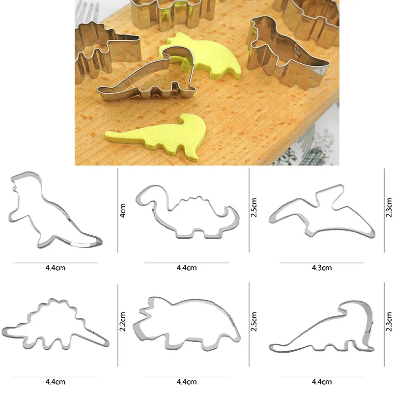 Cyuan динозавр вечерние кекс Little Dino Roar тема торт Топпер день рождения торт дети 1 день рождения, детский Душ Поставки - Цвет: cookies mold