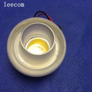 

dc12 ac95-277v 5pcs/lot Mini Led Downlight White Round Ceiling Spot Lights Panel Light Recessed Aluminum Lamp Warm