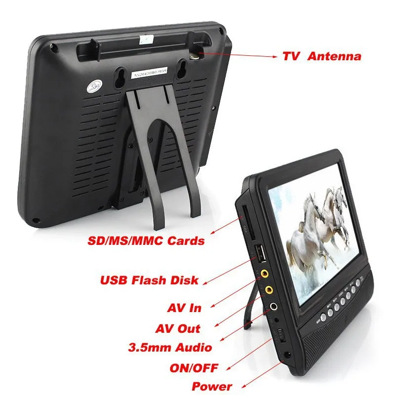 Fast Delivery Portable Tv 7 Inch Av In Av Out 3 5 Mm Audio Multi Functional Analog Tv For Happy Family Outdoor Car Trip Mini Tv Portable Tv Mini Tvportable Tv 7 Inch Aliexpress