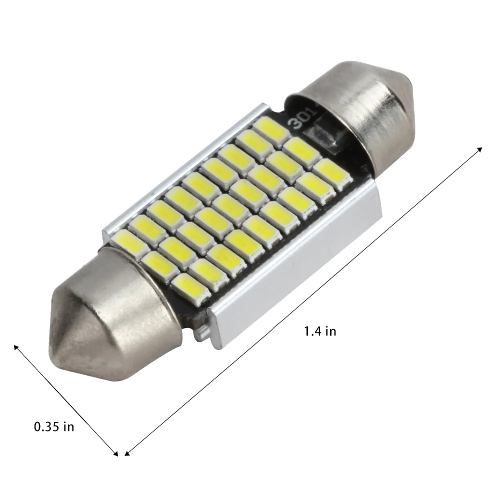 4 предмета в комплекте с can-bus C5W/31/36/39/41 мм 3014 27/18 Led ошибок интерьер светильник лампы для чтения лампы белого цвета пластины лампы 12V