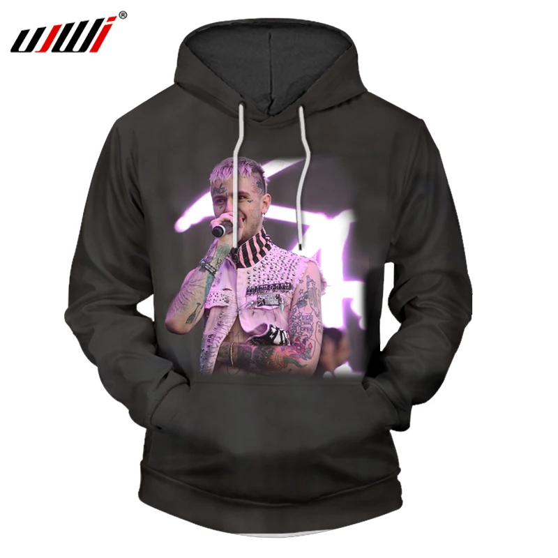 

UJWI Hoodie Sweatshirt Pullover Plus Size Oversized O-Neck Hooded Lil Peep 3d Printed Hoodies Men Clothes Hip Hop Wholesale