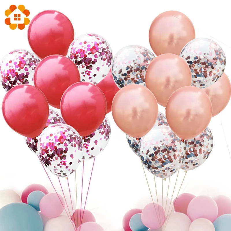 10Pcs12inch конфетти латексные воздушные шары надувной шар Гелиевый для дня рождения