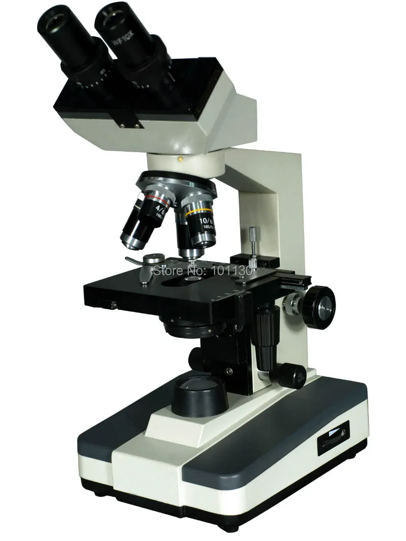 1000X Sliding Bionocular Biological Microscope Separated Coarse Fine ...