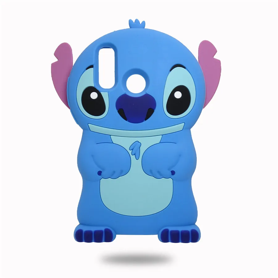 

For Huawei Honor 8X Case Phone Cover 3D Silicon Cartoon Blue Stitch