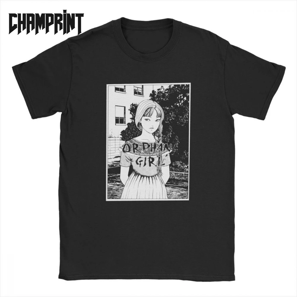 

Men's Junji Ito T Shirts Tomie Japanese Kago Manga Horror Tomie Harajuku Pure Cotton Short Sleeve Tees New Arrival T-Shirts