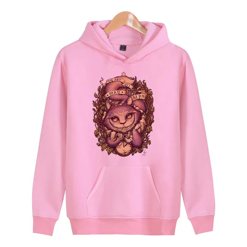 

Cheshire 2018 Hot new Hoodies women Sweatshirts Print sleeve Casual Pullovers Streetwear Tops Spring kpop Brand Hooded X6113