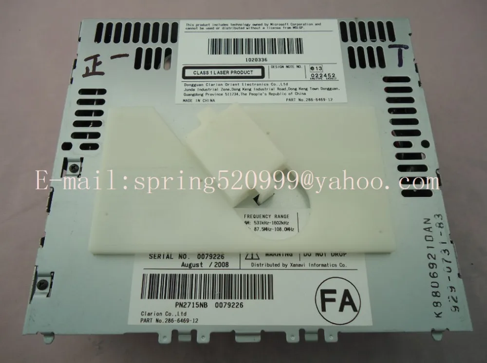 Nissan PN-2715N 6 CD MP3 infiniti