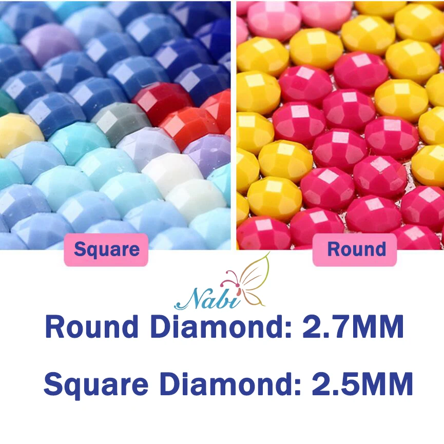 

5D DIY photo custom Diamond Painting Picture Round and square diamonds DMC 447 colors