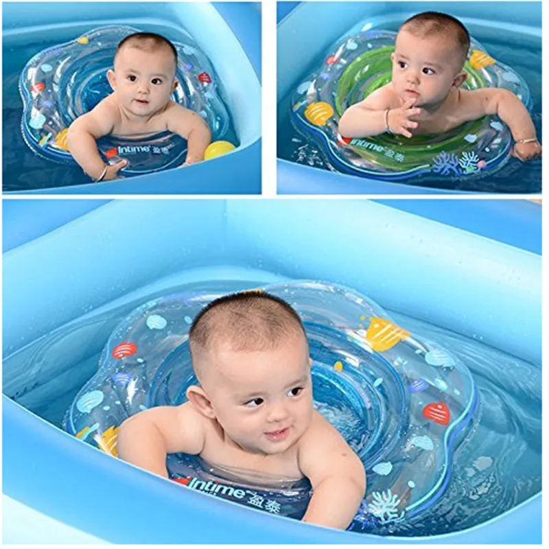 Swimming Baby Accessories Seat Ring Tube Baby Double Airbags Floating PVC Inflatable Baby Swim Float Seat Swimming Safety Circle