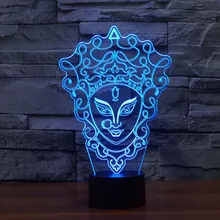 Уход за кожей лица маска ночник для родителей, для помещений, led лампа ночного освещения DIM 7 цветов меняющийся светодиодный Ночной свет на выходе