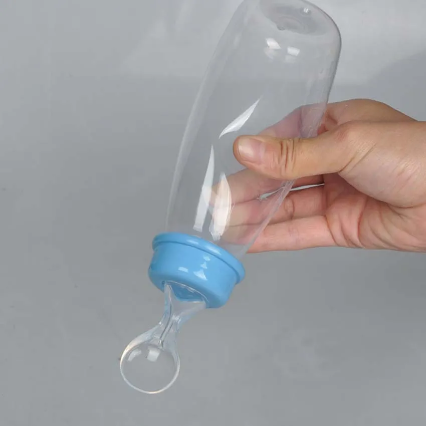 240 мл Convient младенческой рис для детей ложка сжимаемая бутылка PP посуда для отлучения легко держать