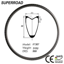 UD/3 K 23 мм ширина 30 мм углеродный обод с 700c запчасти для велосипеда для пробного времени велосипед 24 обода с калибровыми отверстиями