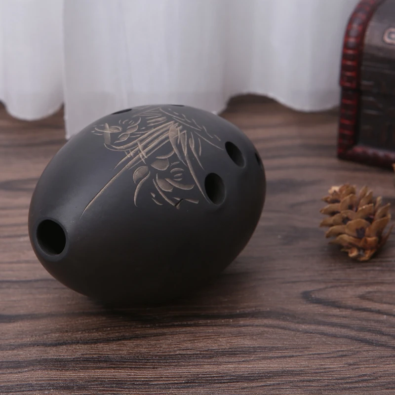 8 отверстий Ocarina черная глина Xun музыкальный инструмент для детей - Цена: 443,79 руб.