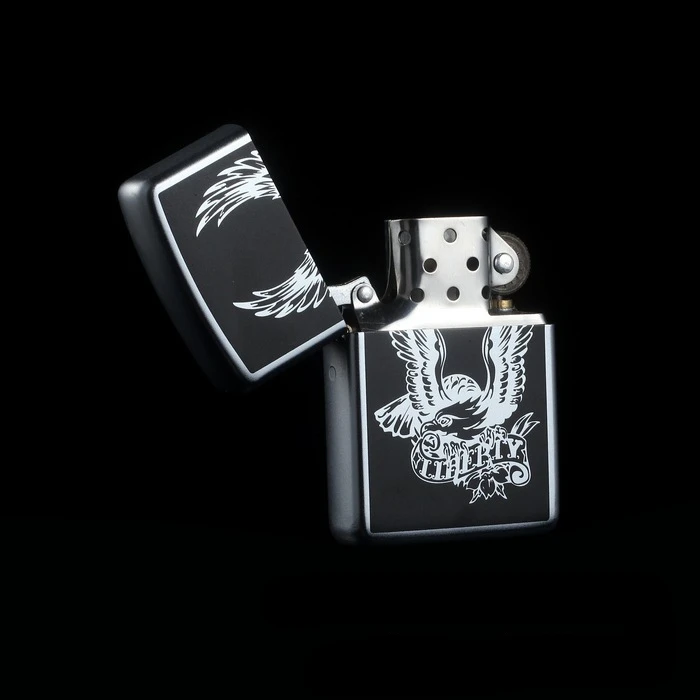 Luxury Grinding Wheel Kerosene Lighter Brand Tobacco Cigarette Lighter