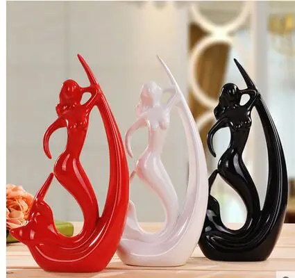 ceramic model angle beauty about 28x15cm creative decoration,Figurines Home accessories decoration birthday gift a1800
