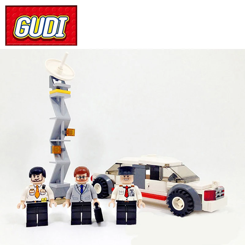 GUDI 8911 город VIP самолет 334 шт. наборы строительных блоков Детские Кирпичи DIY