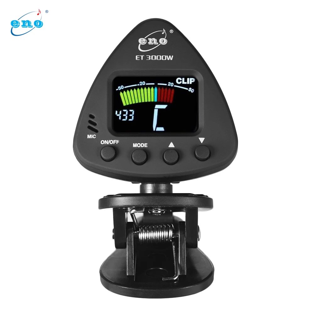 

eno ET 3000W Clip-on Tuner for Wind Instruments Supports Mic & Clip-on Tuning Modes for Saxophone Clarinet Trumpet Flute