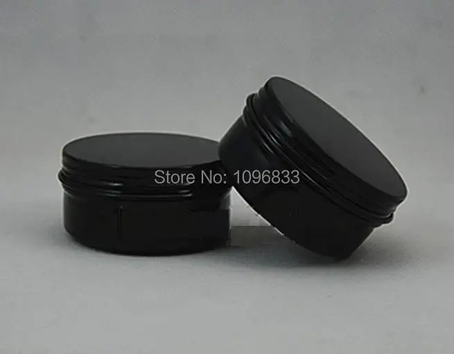 

80g Black Color Aluminum Pot, 80ml Fragrance Smoke Jar, Aromatherapy Container, Aromatherapy Jar, Metal Cream Jar, 50pcs/lot