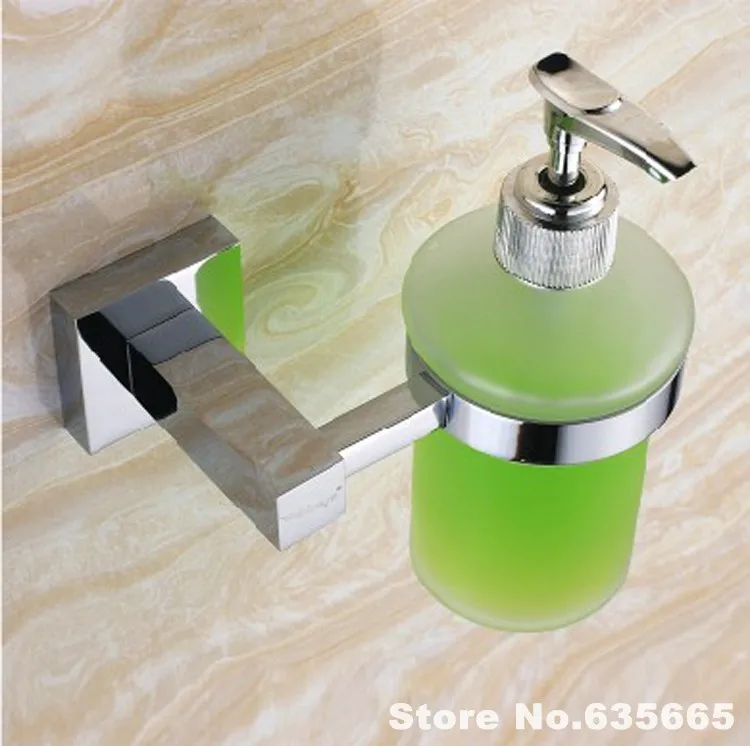 Wall Mounted Brass Hand Liquid Soap Dispensers Emulsion Bottle