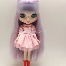 Телесный цвет куклы(фиолетовые волосы