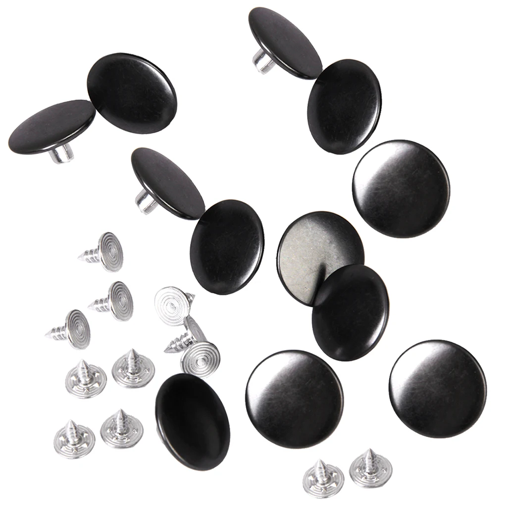 12 Sets Metal Buttons Denim Jeans Button Stud Hammer On DIY Craft Replacement Repair Part for Clothes Sweaters Sewing Supplies