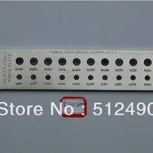 Drawplate для ювелирных изделий, вольфрамовая твердосплавная пластина, 20 отверстий(1,1-3,00), полукруглые стальные Drawplates