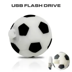 Флешки Футбол интерфейсом USB 64 ГБ 8 ГБ 16 ГБ 32 ГБ мультфильм футбольная модель USB 2,0 флэш-памяти флэш-накопитель 100% Полный Ёмкость