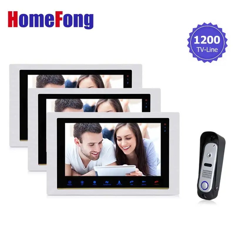 

HomefongVideo Intercom Door Phone home Intercom high resolution front foor monitor System Inter-conversation Doorbell 1200TVL