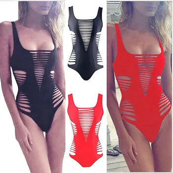

New Design Women Hollowed One-piece Beach Bikini Monokini Swimsuit Swimwear