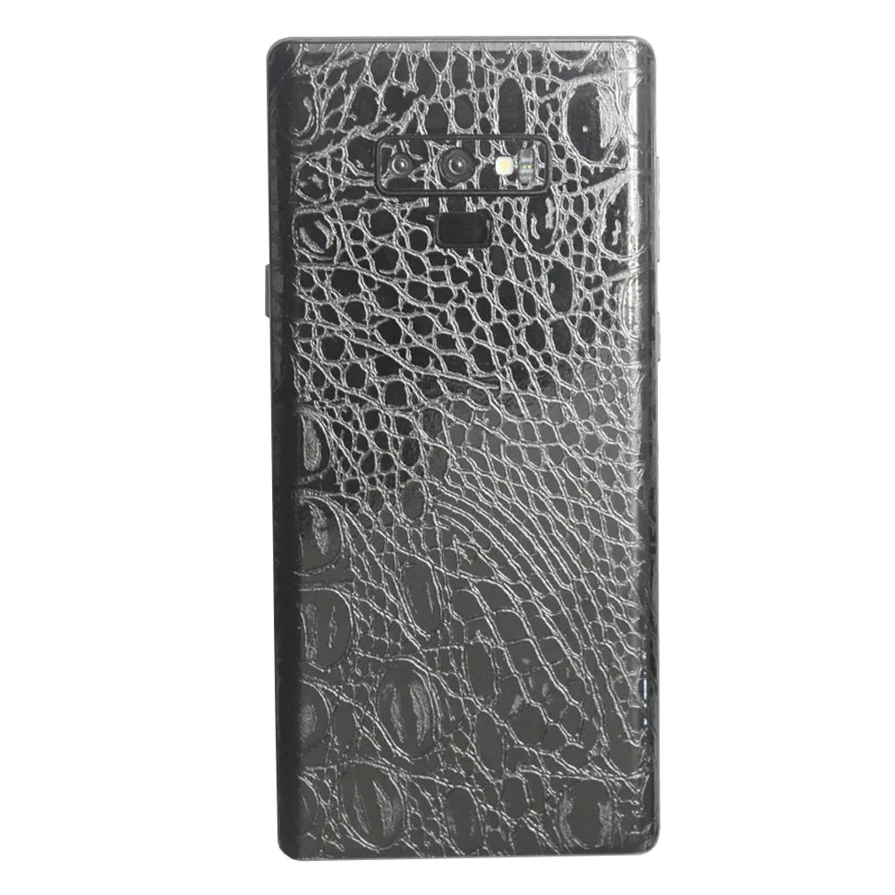 3D углеродное волокно/кожа/дерево шкуры/змеиная кожа телефон задняя крышка наклейка для SAMSUNG Galaxy S10e S10+ Note 9 8 S9 S8 Plus S7Edge