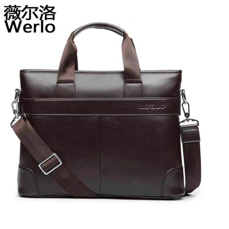 

2017 New Men Casual Briefcase Business Shoulder Leather Messenger Bags Computer Laptop Handbag Men's Travel Bags handbags SJ111