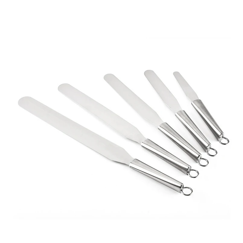 1PC 4/6/8/10 inches Stainless Steel Spatula Cake Decorating Spatulas