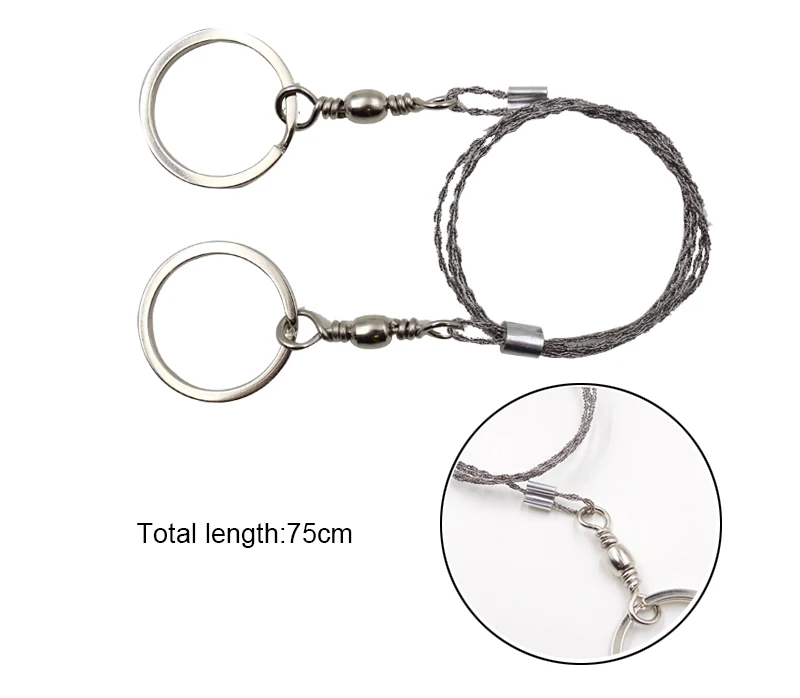 Stainless Steel Ring Wire Camping Saw Rope Outdoor Survival Emergency Tools B9 