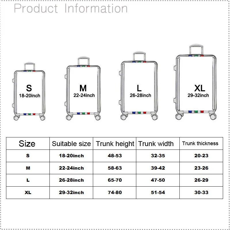 Высокое качество путешествия Эластичность Мода чемодан Крышка путешествия Пылезащитный Чехол защитный чехол для чемодана тележка чехол