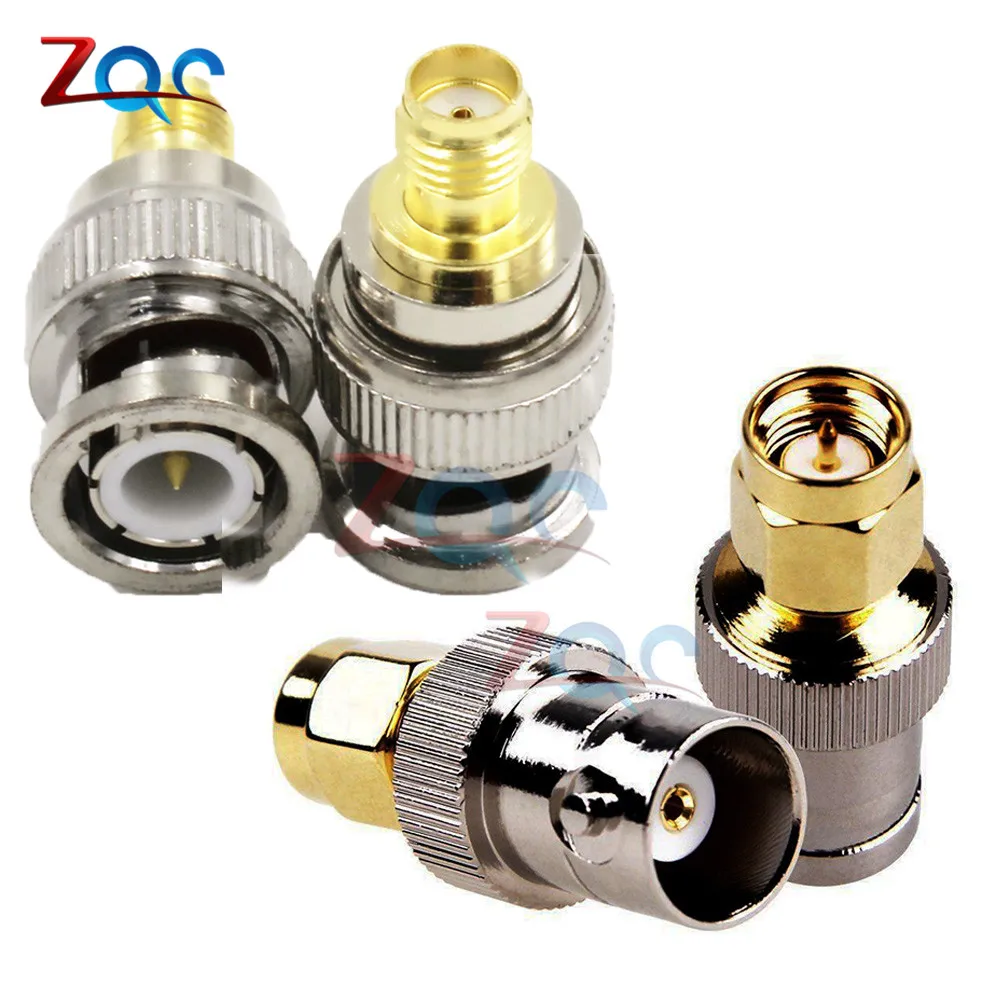 

2Pcs/set Adapter BNC Female Male Buchse Jack To SMA Male Female Plug Stecker RF Connector