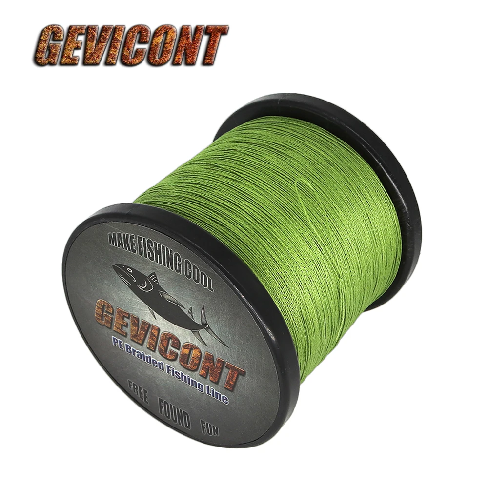 Рыболовная леска 1000 м 1094yds большая игра Multifilament 4 нити PE плетеная 10 100LB сильная