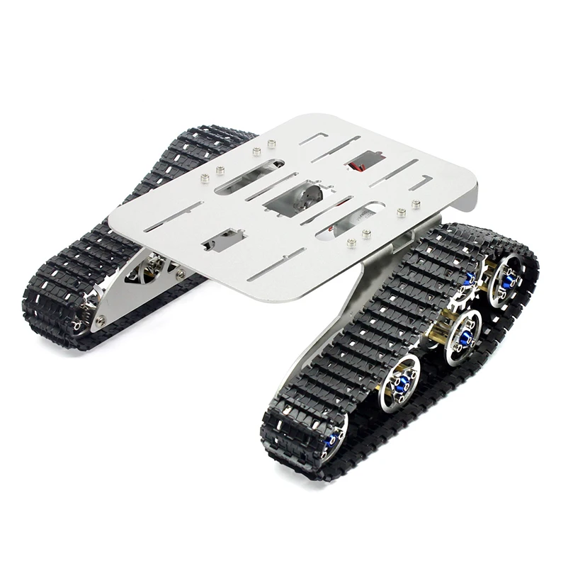 

JMT 4WD Metal Tank Smart Intelligent Crawler Robotic Chassis for DIY RC Robot Car Spare Parts 215x140x75mm