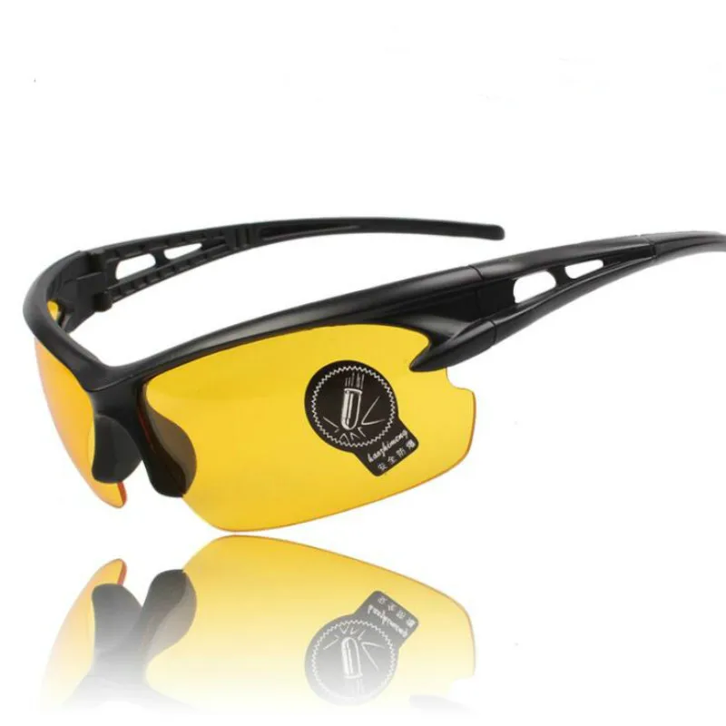 Хит, мотоциклетные очки, велосипедные, для верховой езды, для бега, спортивные, УФ защитные очки, ночная версия, для улицы, солнцезащитные очки, высокое качество - Цвет: Yellow