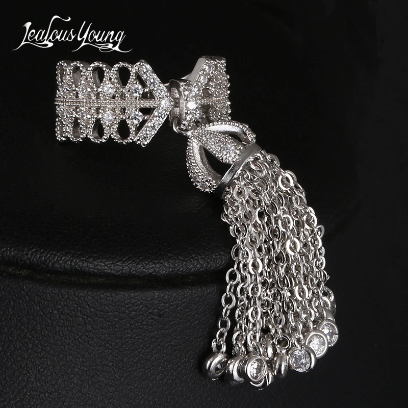 Женское кольцо с кисточкой регулируемое инкрустацией из фианита AR015|crown ring|tassel