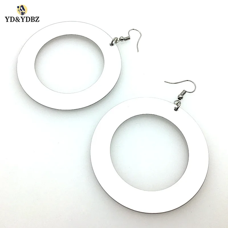 

YD&YDBZ 2019 Fashion Round Circle Earrings For Women Handmade Aluminum Sheet Big Drop Earrings Harajuku Punk Style Party Jewelry
