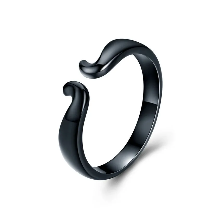 

Beast Finger Men Ring 925 Sterling Silver Black Color Couple Rings Engagement Fine Jewelry Wedding Ring Set SCR522