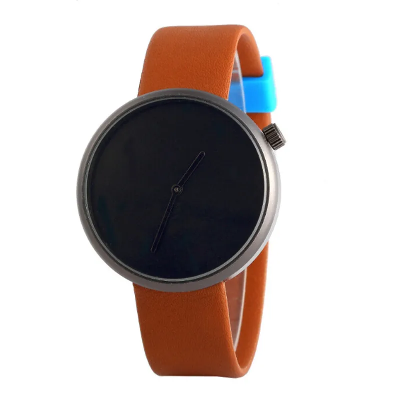 New Listing Men's watches are fashionable Bright Color Belt Clock Leather band Men's Quartz Business Watch Relojes Masculino M22 (1)