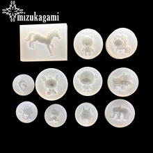 1pcs UV Resin Jewelry Liquid Silicone Mold Bear/Lion/Cow Animals Resin Charms Molds For DIY Intersperse Decorate Making Jewelry