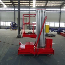 Одна Мачта Гидравлические Алюминия Человек Лифт Работы Платформы