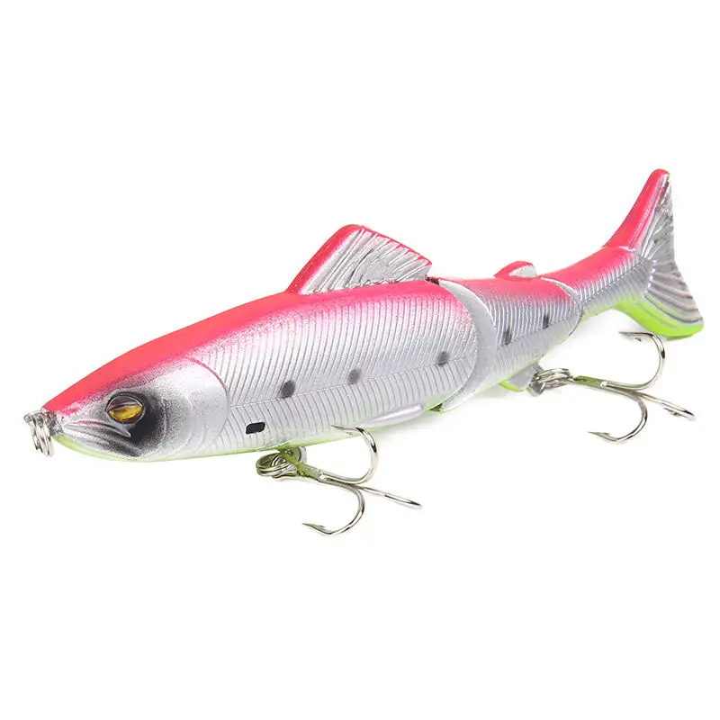 Popper Fishing Lure 13cm 20g Multi Jointed Sections Crankbait Artificial Hard Bait Bass Trolling Pike Carp Minnow Fishing Tools - Цвет: D