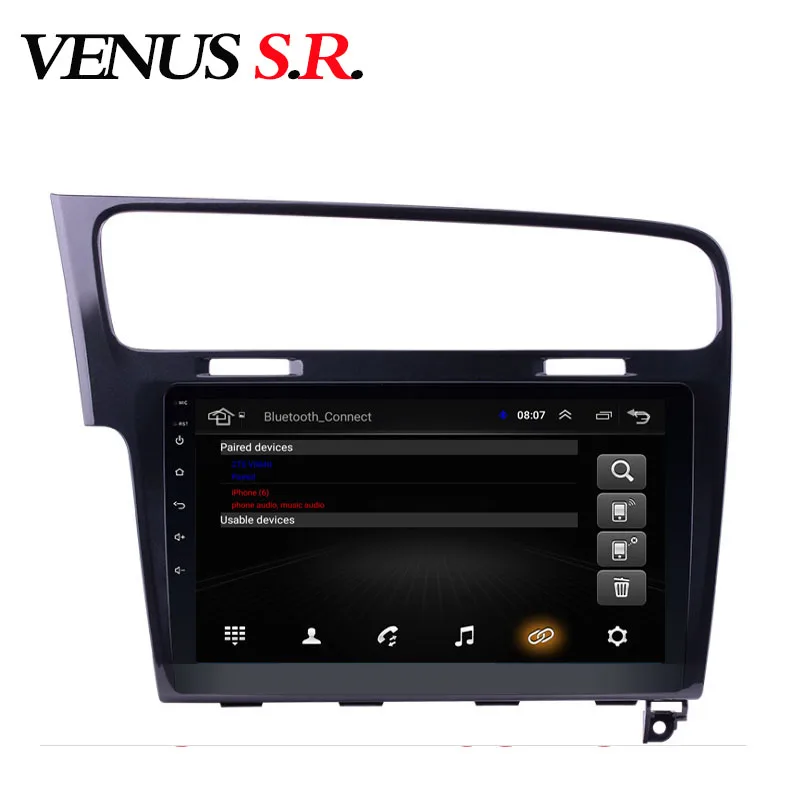 

VenusSR Android 8.1 2.5D car dvd for Volkswagen GOLF 7 2014-2017 multimedia headunit GPS Radio stereo gps navigation