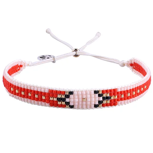 KELITCH Charm Bracelets Girls MIyuki Beaded Exquisite Friendship Bracelet New Crystal Bracelets - Окраска металла: AZXK-181603G