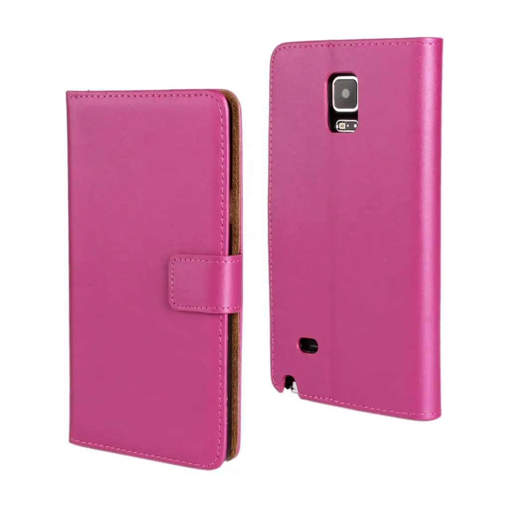 Кожаный чехол-кошелек для samsung Galaxy Note 4, чехол, роскошный флип-чехол для Note 4 Note 4, N9100, N910F, держатель для карт, кобура GG - Цвет: Лаванда